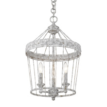 Golden 7856-1SF VP - Wry Lighting Ferris 1-light Semi-Flush Mount in Blue Verde Patina
